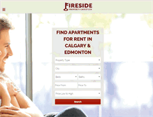 Tablet Screenshot of firesidepropertygroup.com